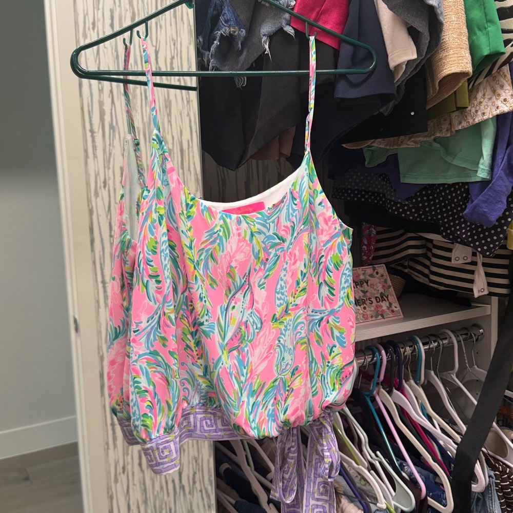 Lilly Pulitzer Multicolor Floral Tank Top